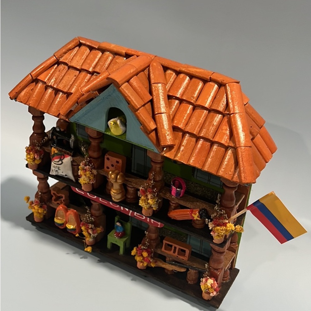 Casita Antioquía, de Colombia artesanías hecho a mano